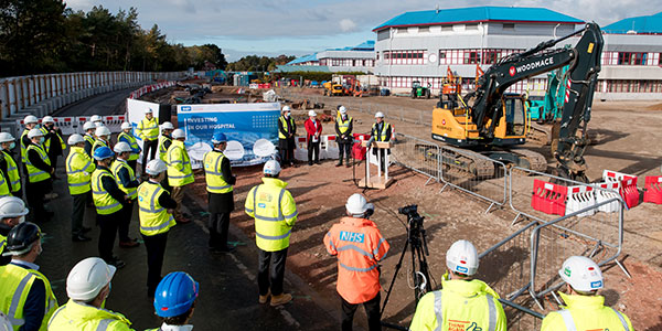 ‘GROUND BREAKING DAY’ FOR THE BEACH BUILDING AT THE ROYAL BOURNEMOUTH HOSPITAL 