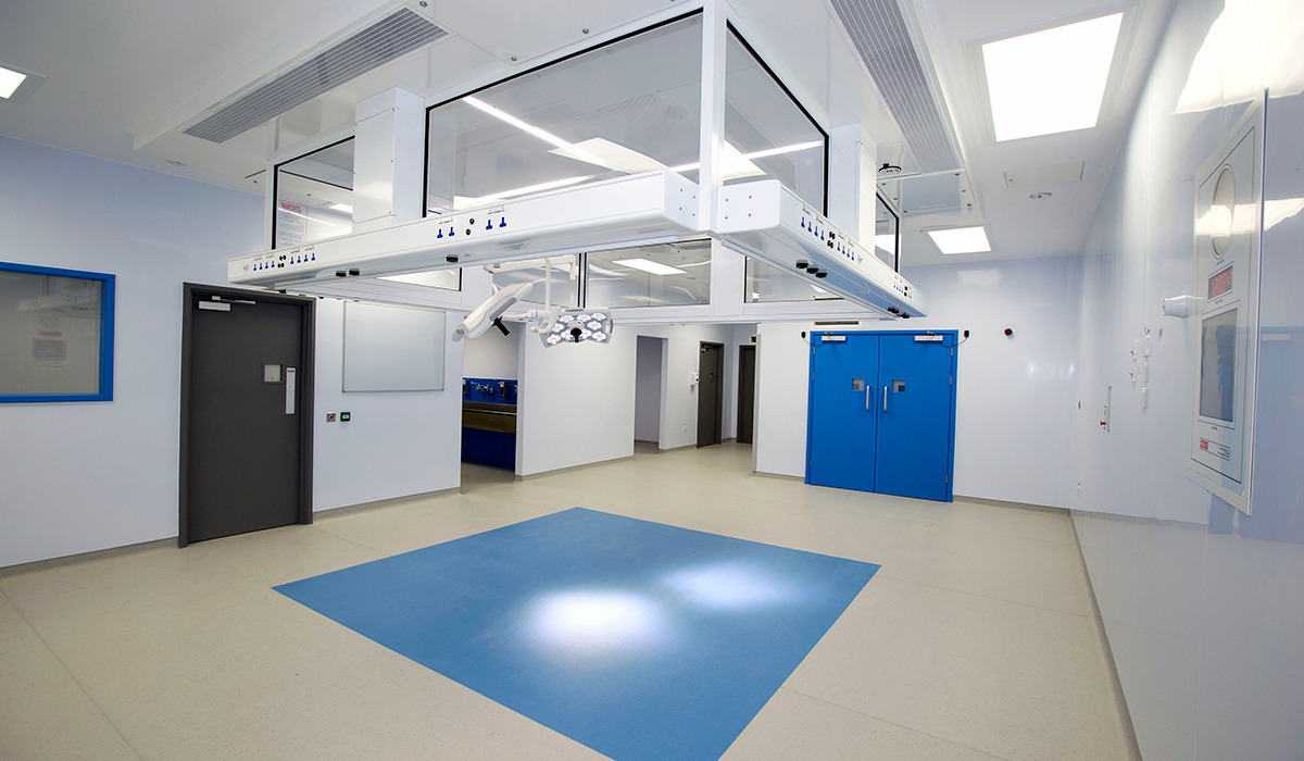 operating theater at Chesterfield Royal Hospital