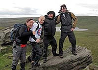 Team during charity hike