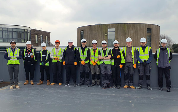 Group of student on site visit