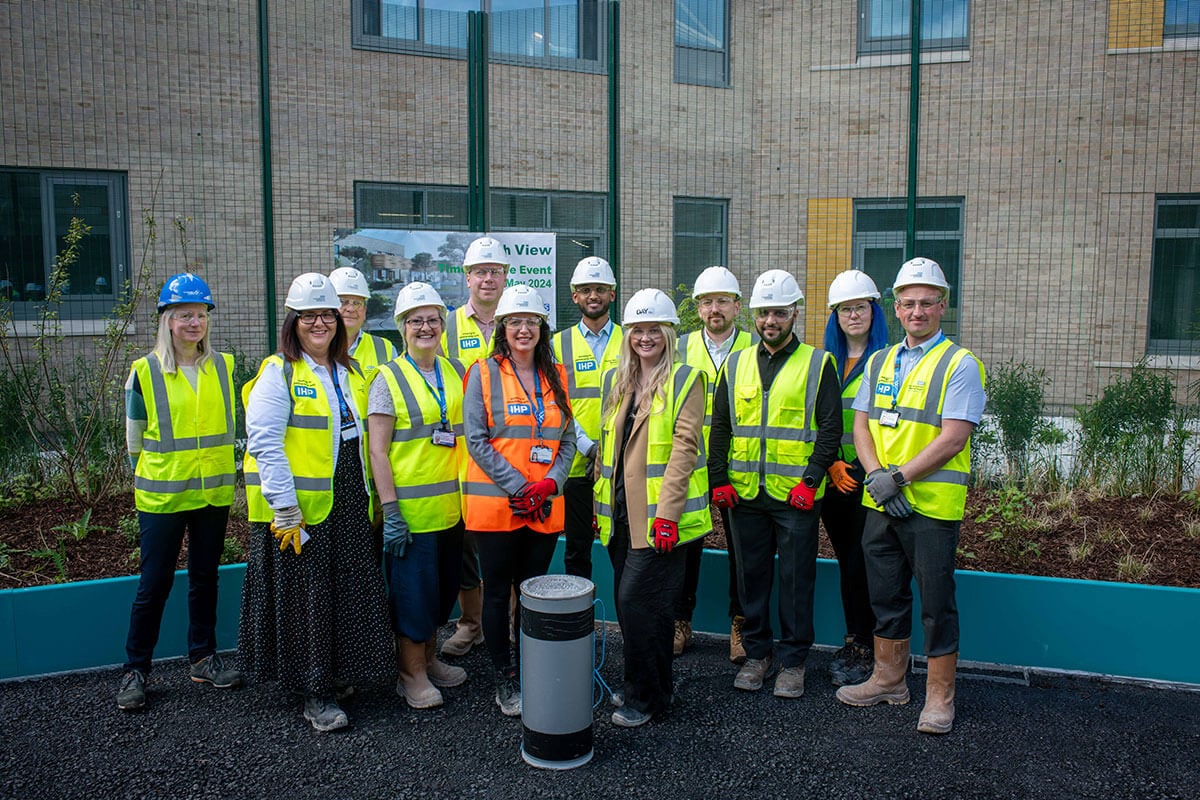 Historic moment as time capsule is buried at North View's brand-new mental health unit